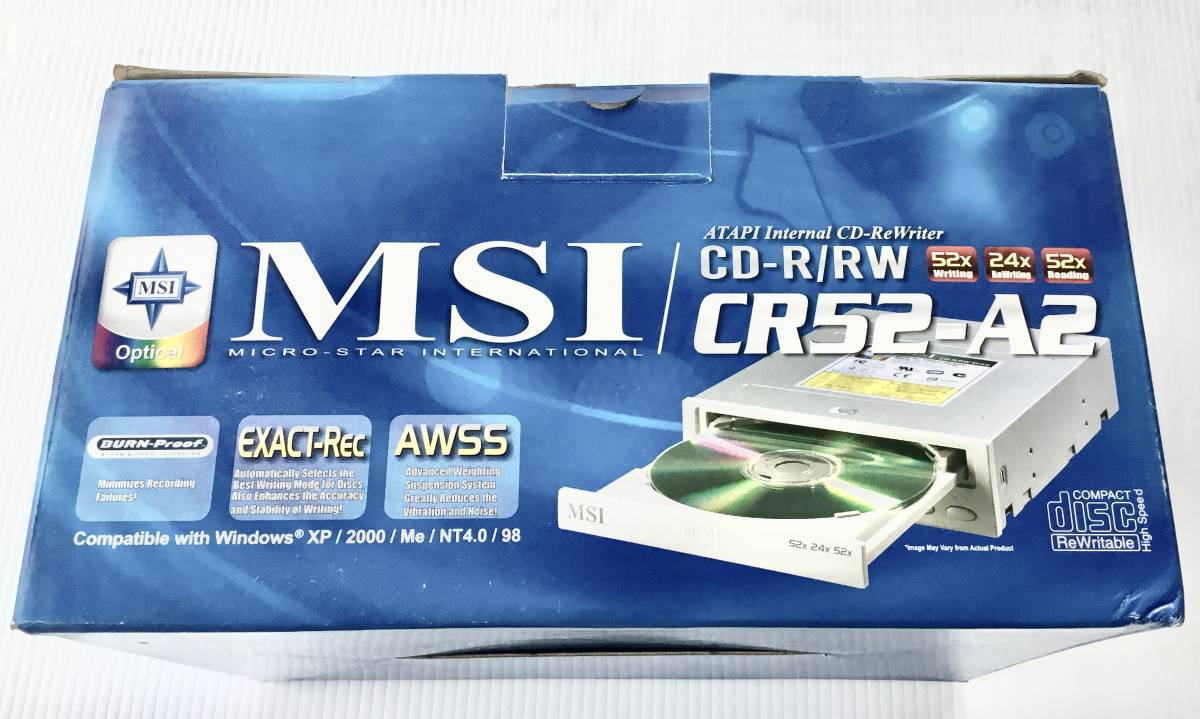 MSI〈MICRO-STAR INT〉　CD-R/RW CR52-A2 （52x24x52）　【未使用に近い】_画像4