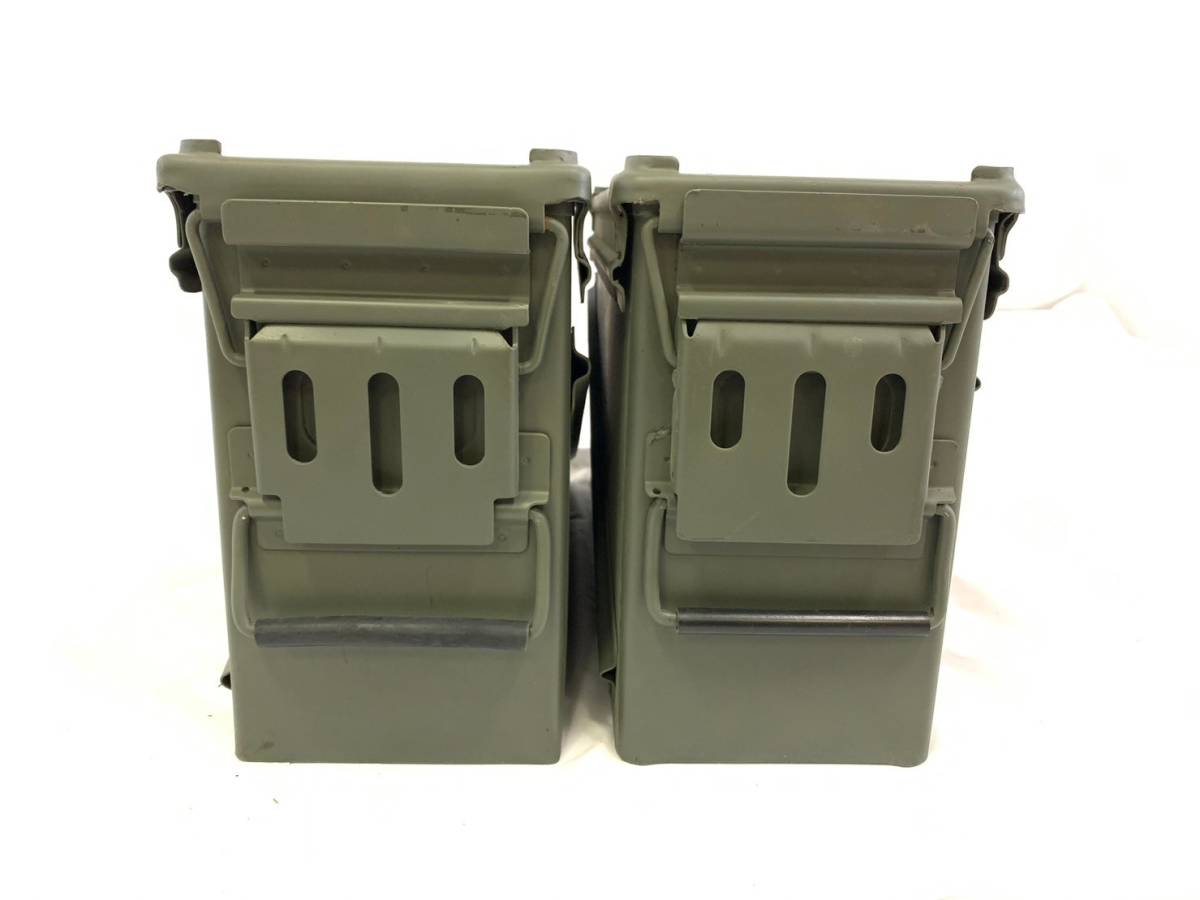  the US armed forces discharge goods * military Anne mo box Anne mo can a-mo can 2 piece tool box case . medicine box W15.5×H25.5×D47.5cm PA-120(120)RL27CK-2#23