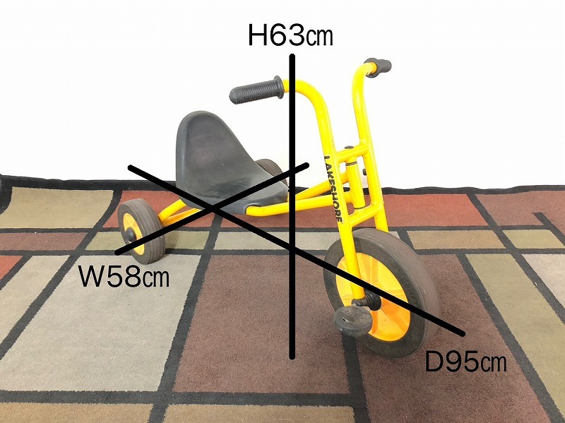 [ the US armed forces discharge goods ]*USA tricycle for children toy for riding LAKESHORE/ Ray comb .a yellow (240) *BL12AK-W#23