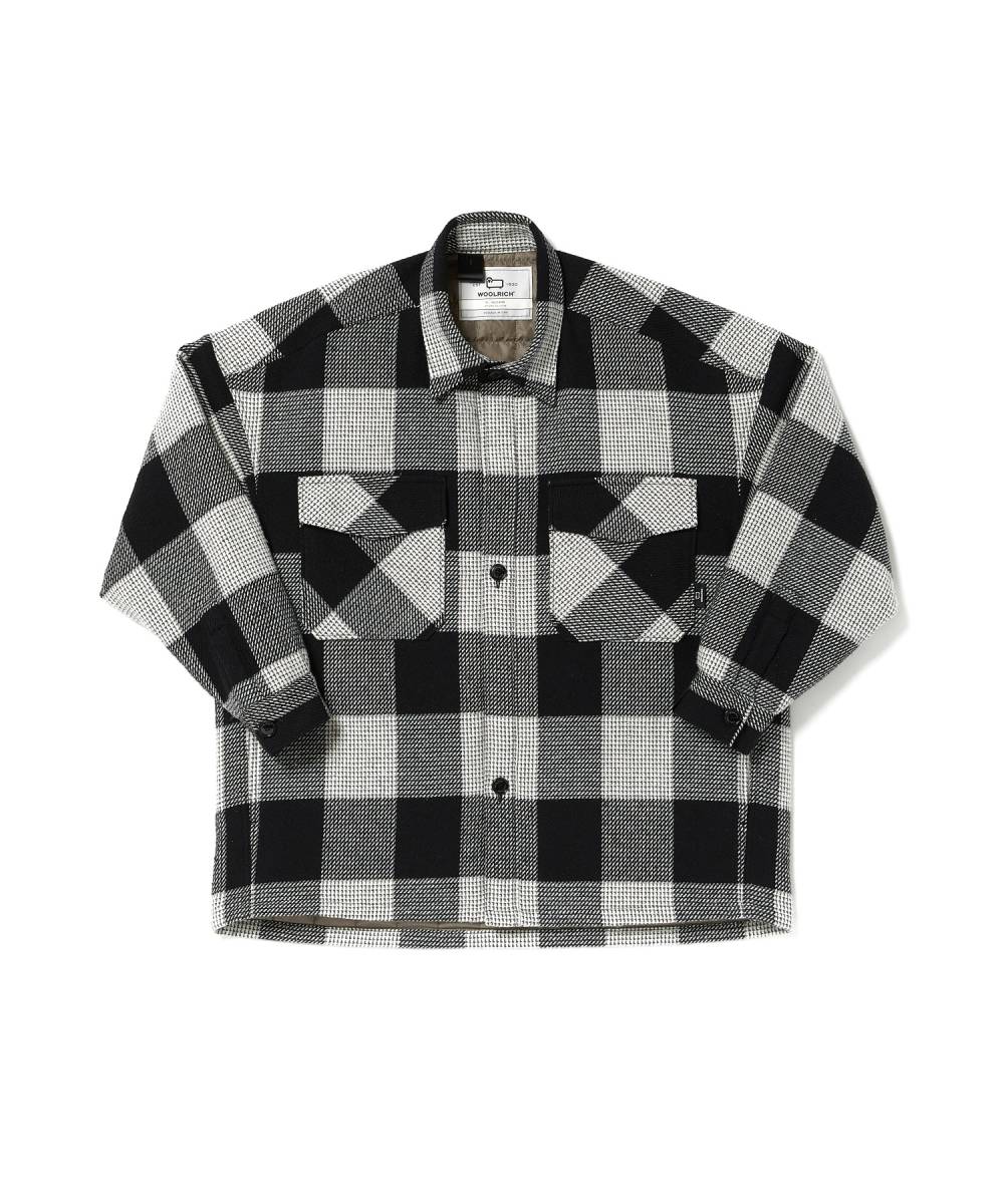 【極美品】N.HOOLYWOOD × WOOLRICH PADDED SHIRT 23FWエヌハリウッド 中綿シャツ ジャケット オーバーサイズ コラボ ウールリッチ 1円_画像6