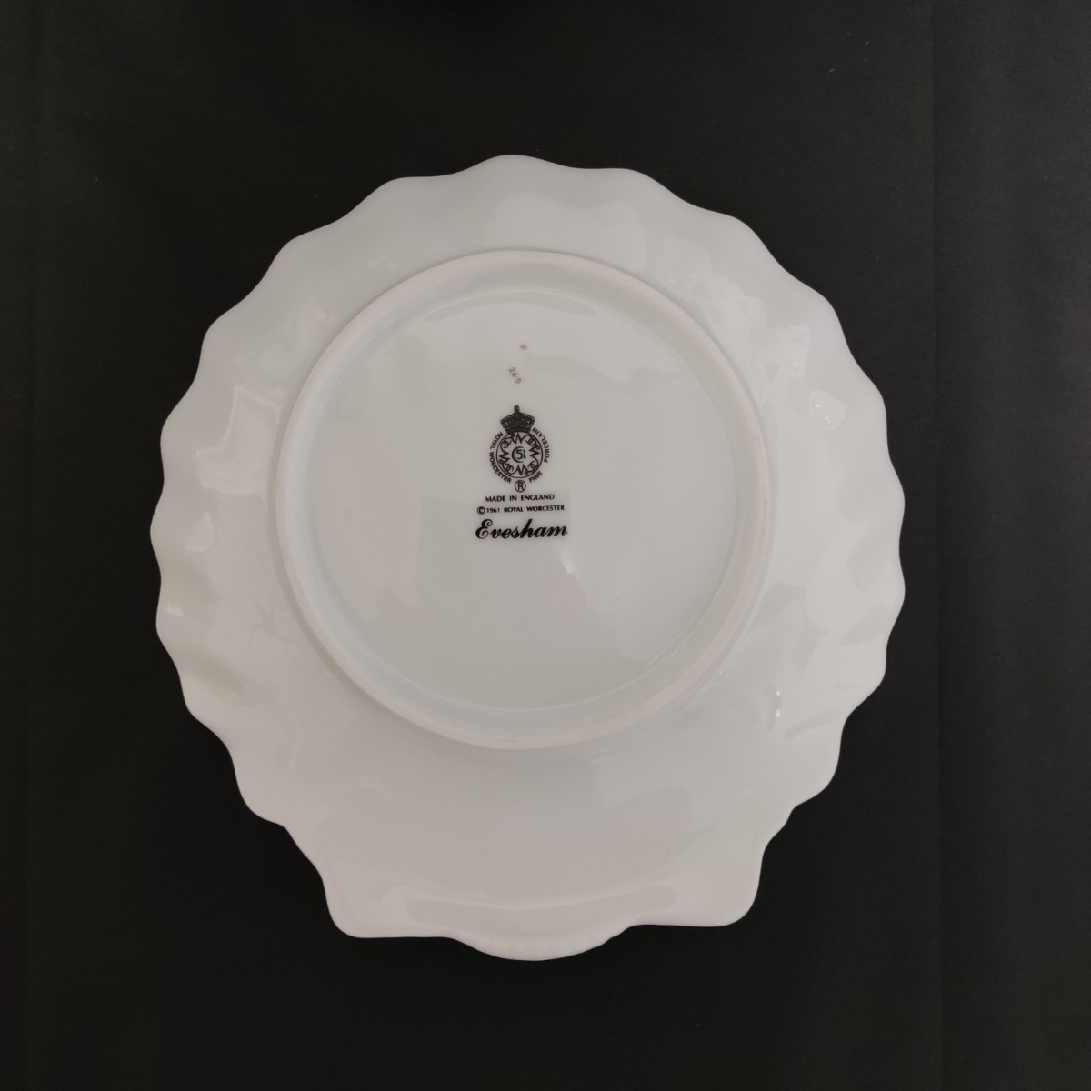 ROYAL WORCESTER Evesham ロイヤルウースター イブシャム プレート・シャル型プレート・タルト皿 まとめて4枚セット【現状品】 xy520081_画像4