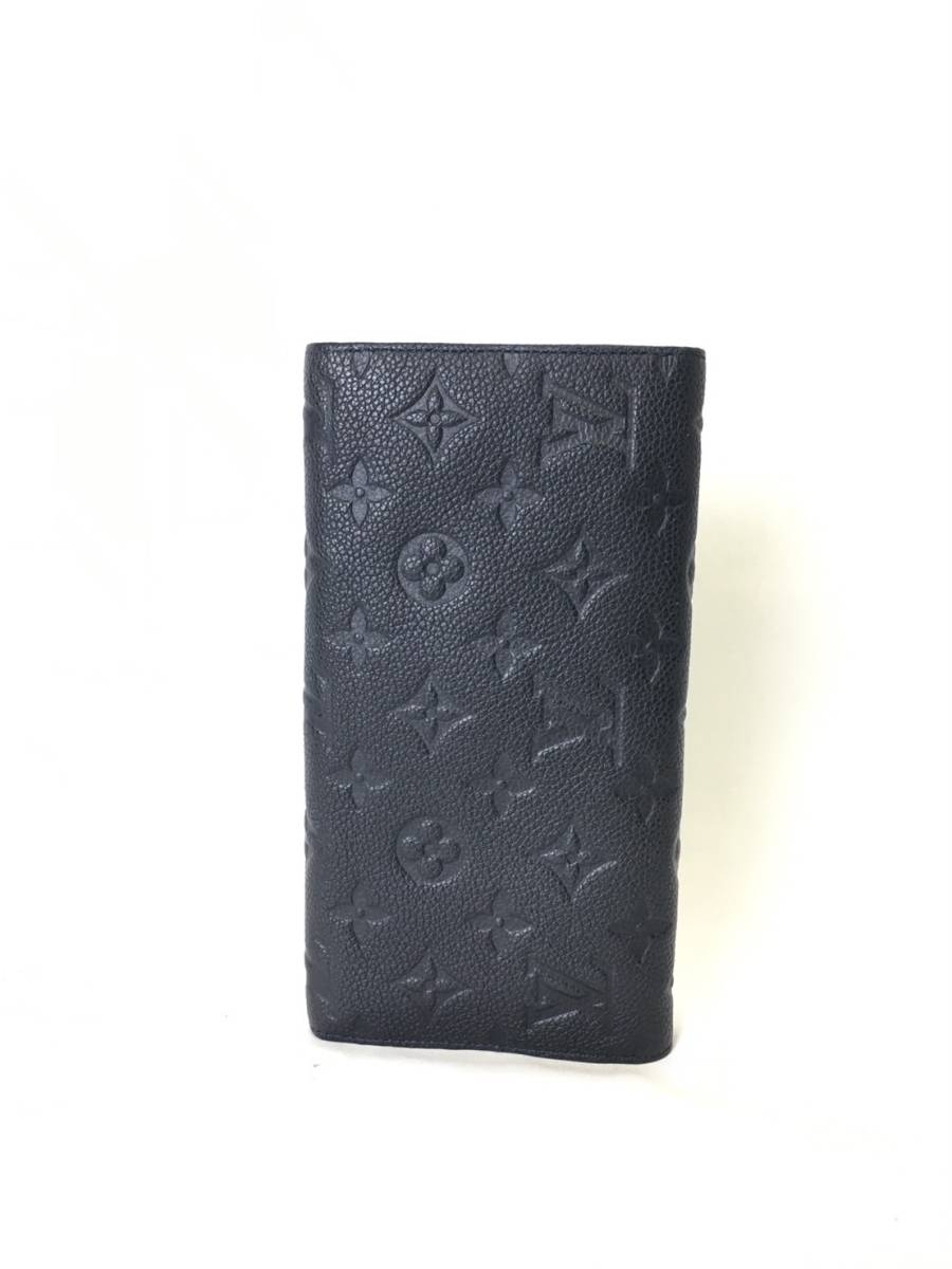 【1円】 LOUIS VUITTON ルイヴィトン 財布 長財布 M60586 ヴォルトゥオーズ ブラック コバ粘着あり_画像3