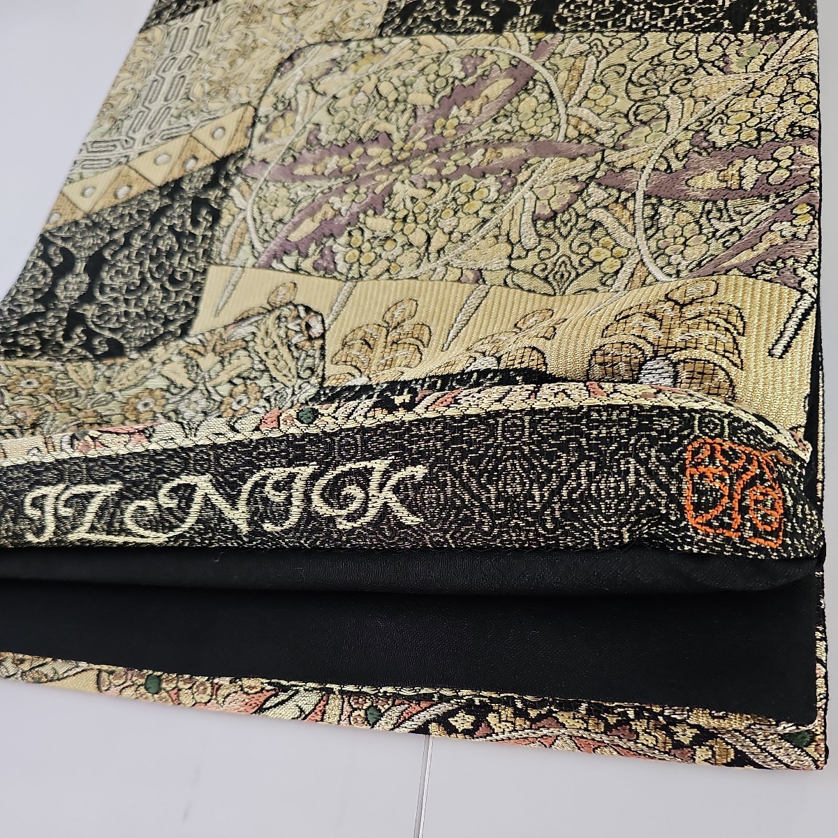 すずや■302正絹伝統工芸士「堀省平」刺繍入り、箔、織り文様袋帯六通_画像5