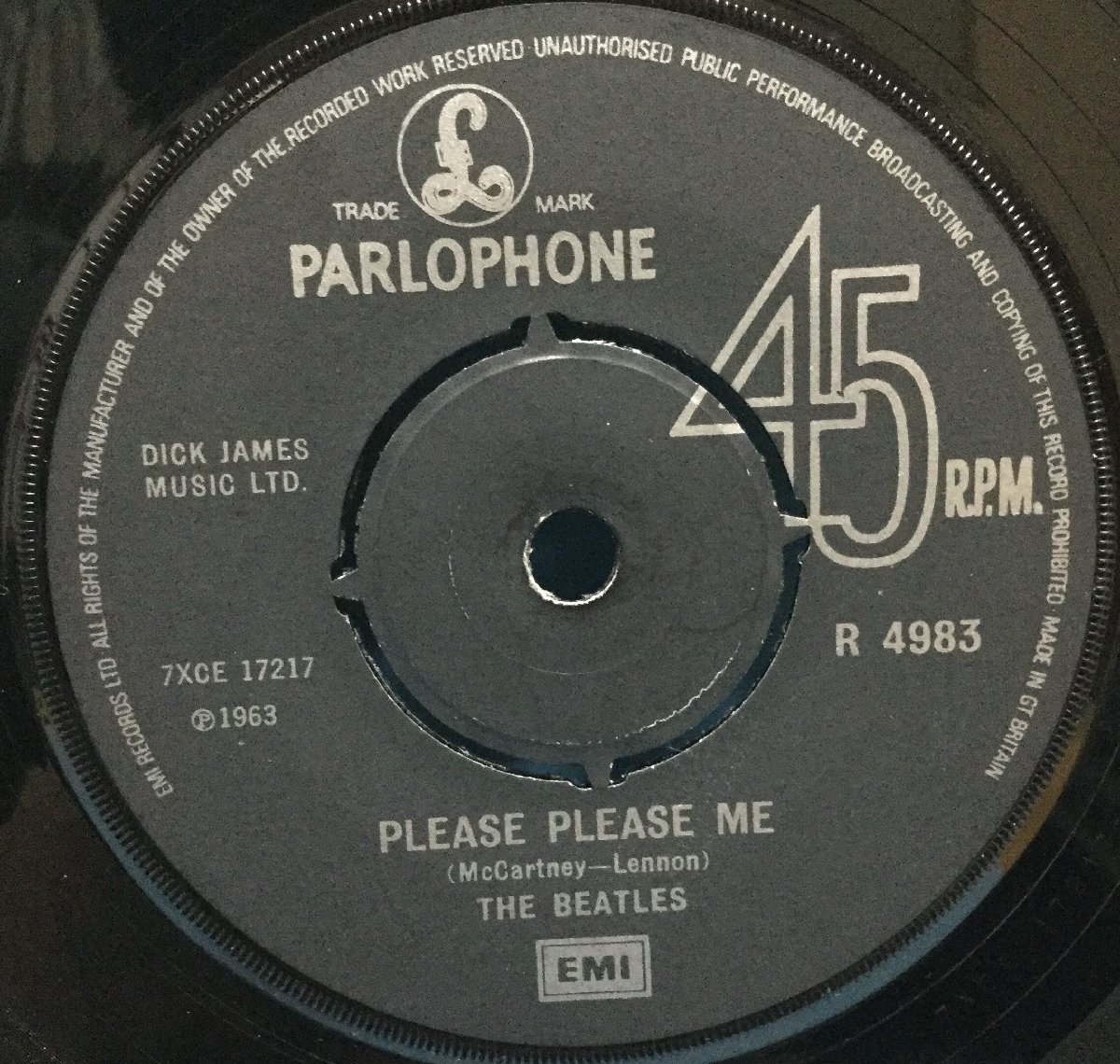 EP 洋楽 The Beatles / Please Please Me 英盤 EMI盤_画像3