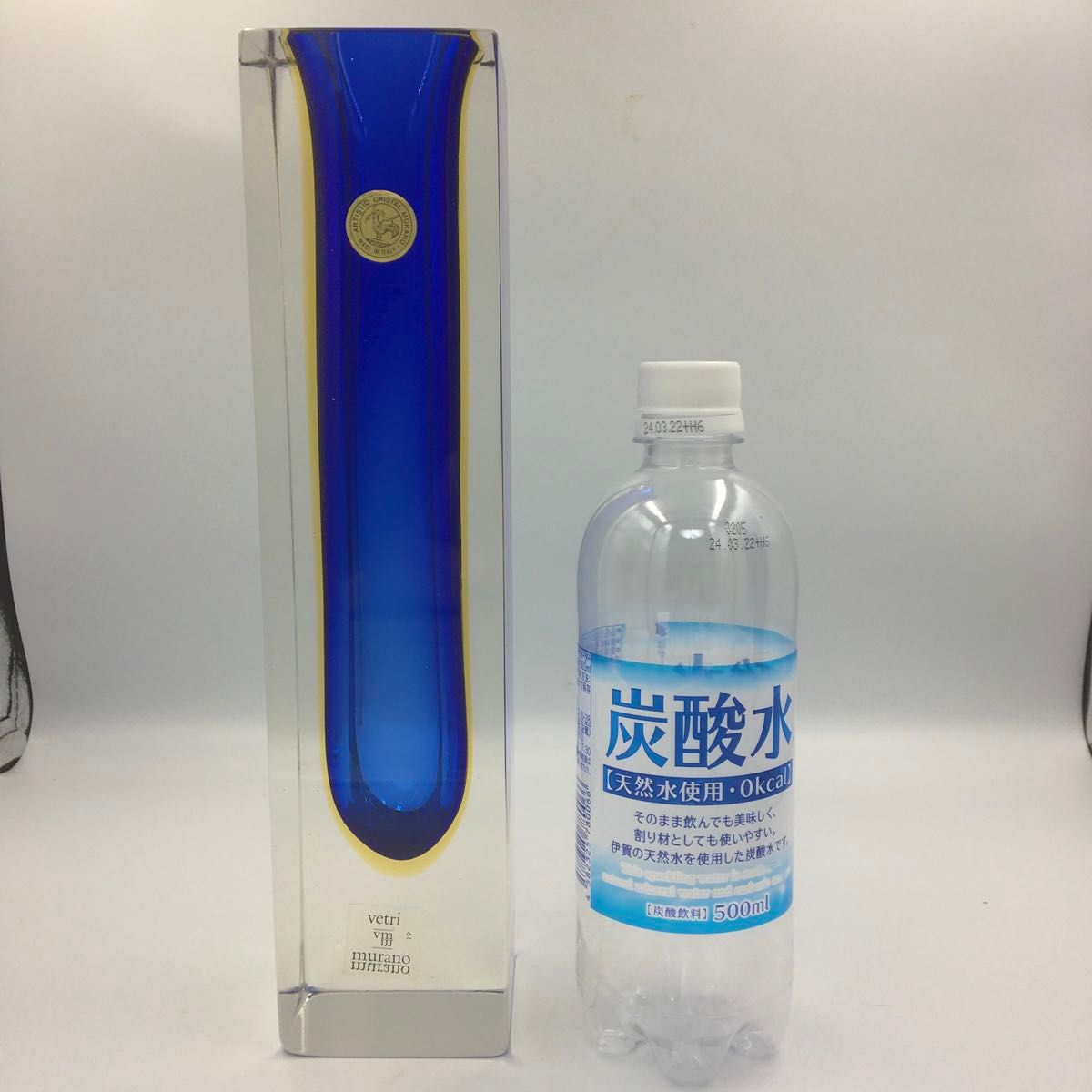 ムラーノ クリスタル 花瓶 管11mpr