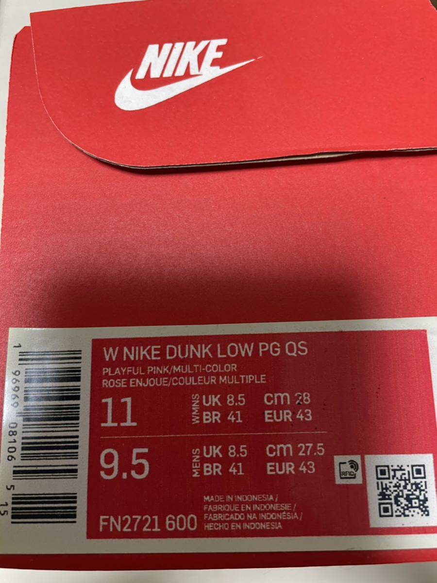 国内正規新品 W28cm NIKE WMNS DUNK LOW PG QS by Parris Goebel Playful Pink_画像7