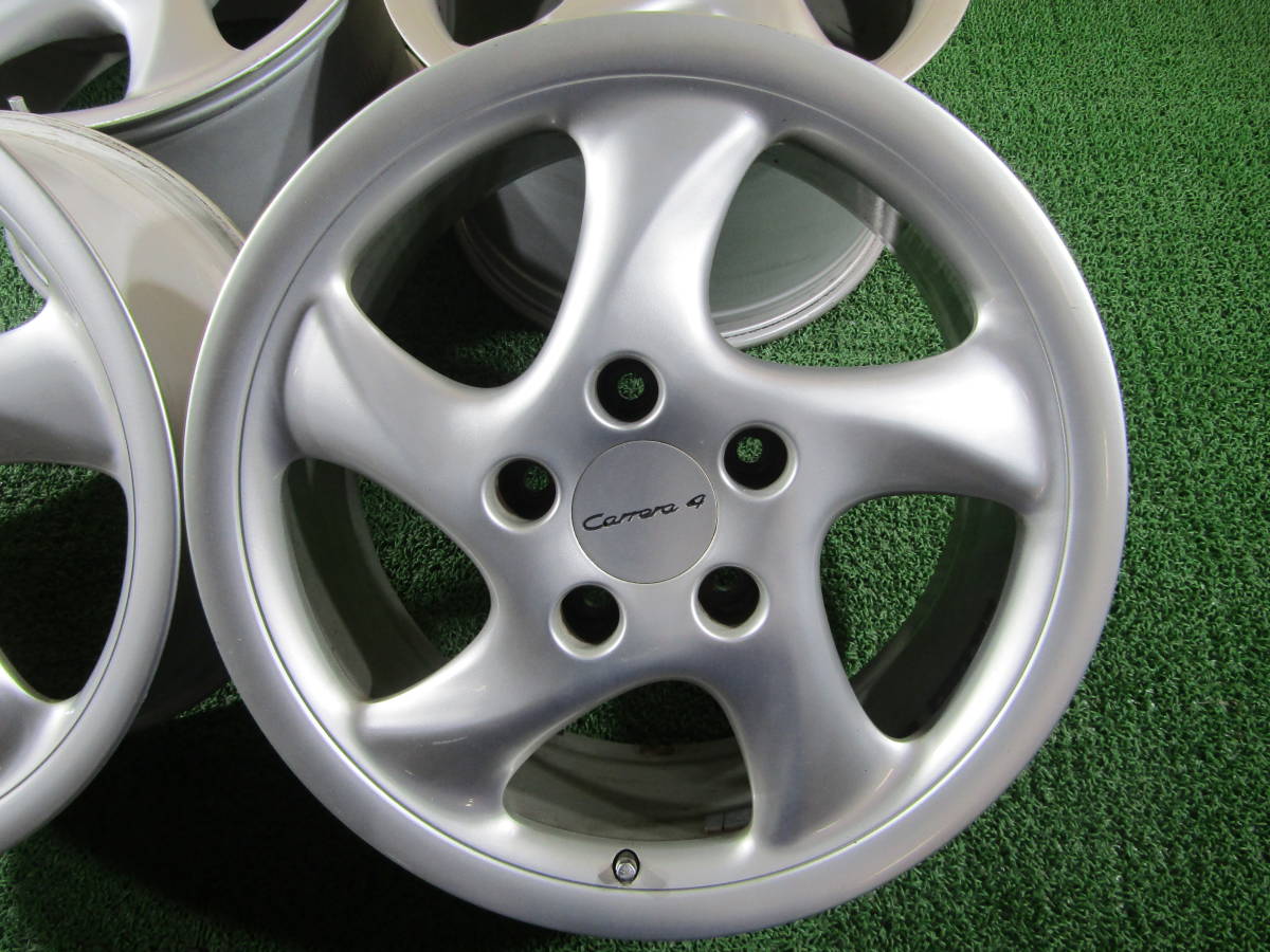 札幌発☆最落なし!【カレラ4 純正】ポルシェ 18×7.5J +50 10J +65 4本 売切_画像3