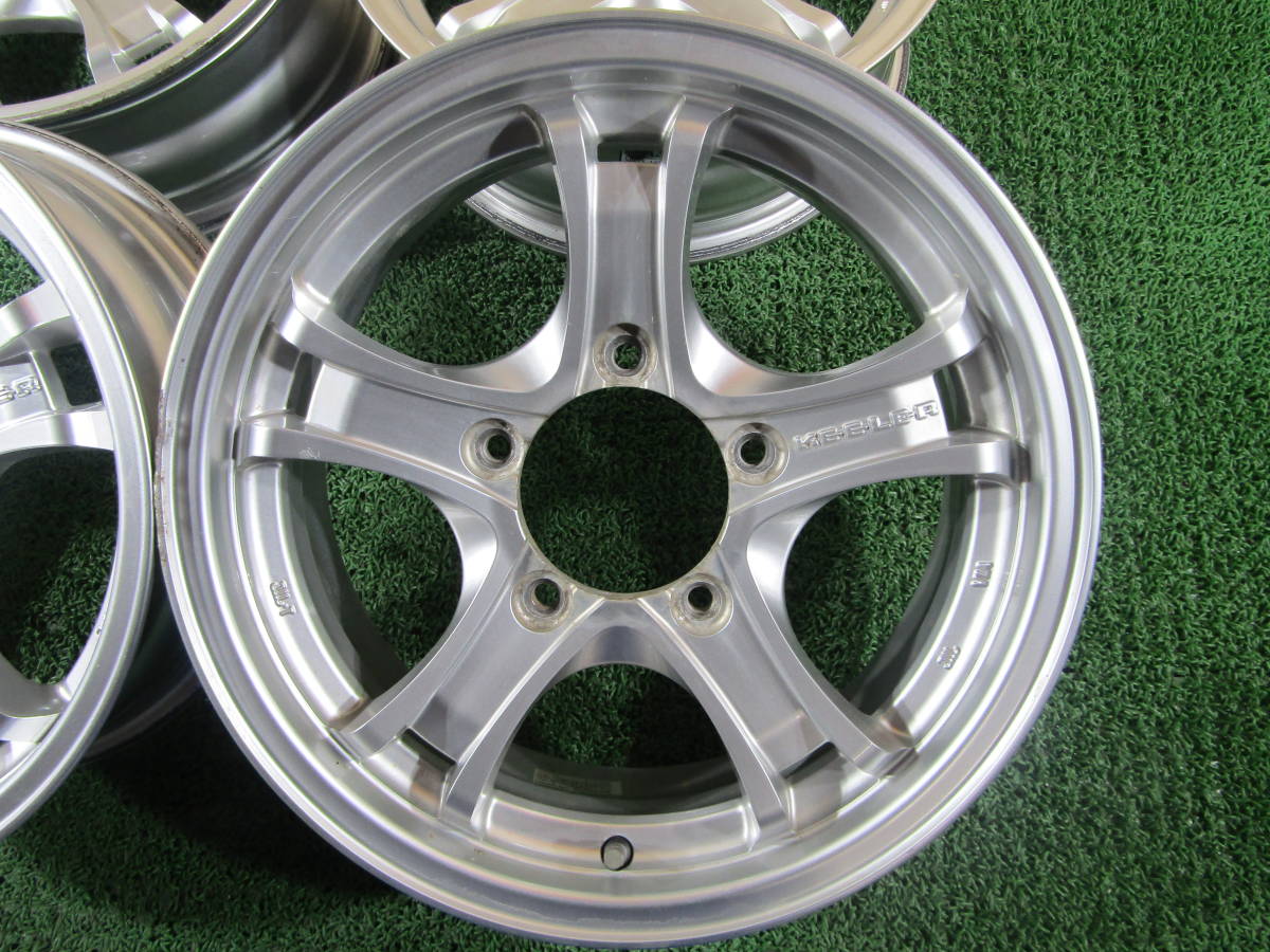 札幌発☆最落なし!【ジムニー等 JWL-T】WEDS キーラーフォース 16×5.5J +22 4本 売切_画像3