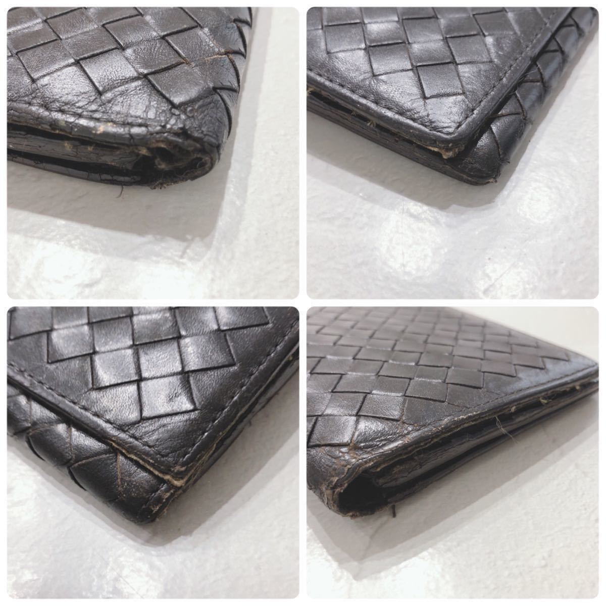 ☆BOTTEGAVENETA☆ ボッテガヴェネタ イントレチャート 長財布 財布 ウォレット ブラウン 茶色 レザー 本革 メンズ 男性 紳士 送料無料の画像8