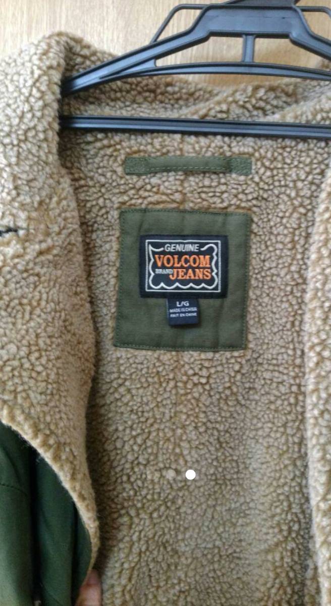  очень редкий VOLCOM Volcom боа жакет новый товар не использовался размер L хаки одежда для сноуборда блузон 