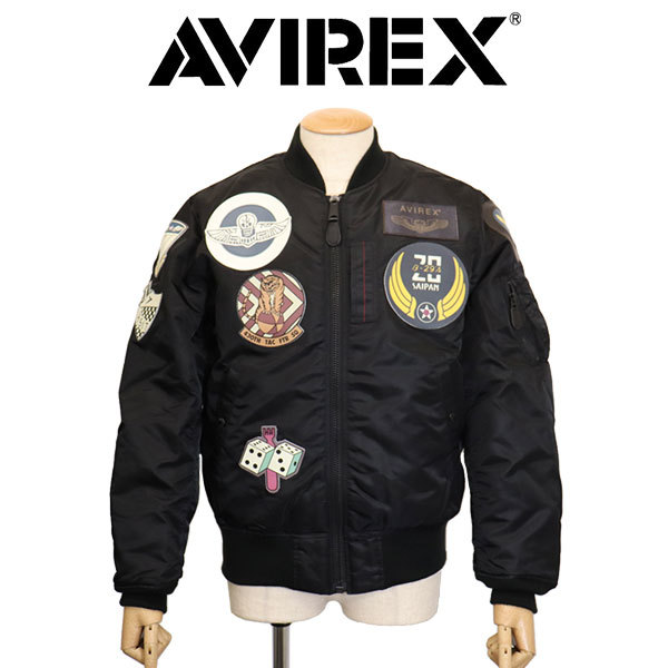 AVIREX (アヴィレックス) 2952014 MA-1 TOP GUN トップガン フライトジャケット 010BLACK XL