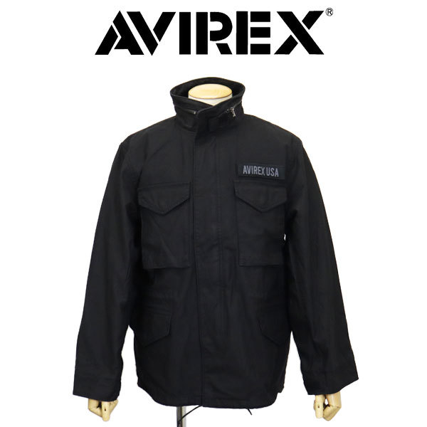 品質が完璧 M-65 タイプ TYPE 3952014 (アヴィレックス) AVIREX FIELD XXL 010BLACK フィールドジャケット JACKET XLサイズ以上