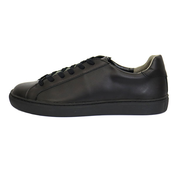 Schott (ショット) S23005 Lace up Sneaker レースアップ レザースニーカー Black 日本製 SCT010 約27.0cm_Schott(ショット)正規取扱店THREEWOOD(スリ