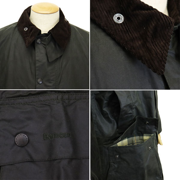 BARBOUR (バブアー バブワー) MWX0008 border wax JKT ボーダー ワックス ジャケット SAGE BBR033 36_Barbour(バブアー)正規取扱店THREEWOOD(ス