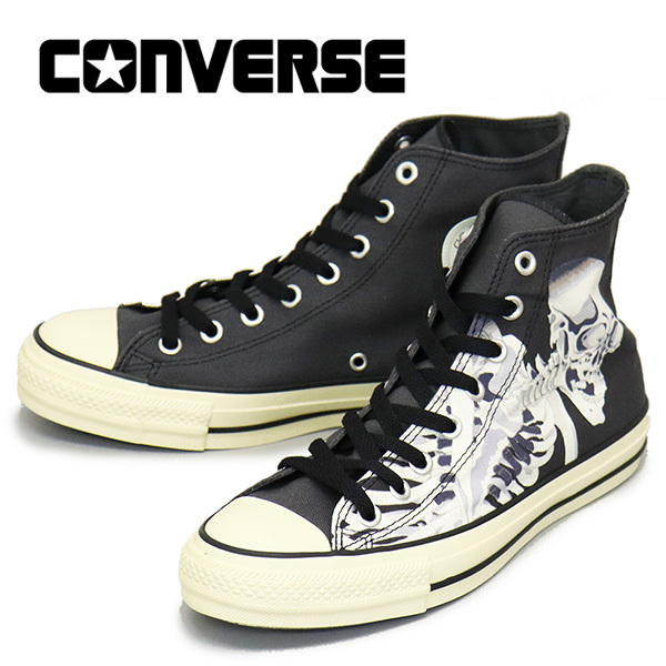 2022高い素材 CONVERSE US7-25.5cm CV096 スカル HI ウキヨエプリント