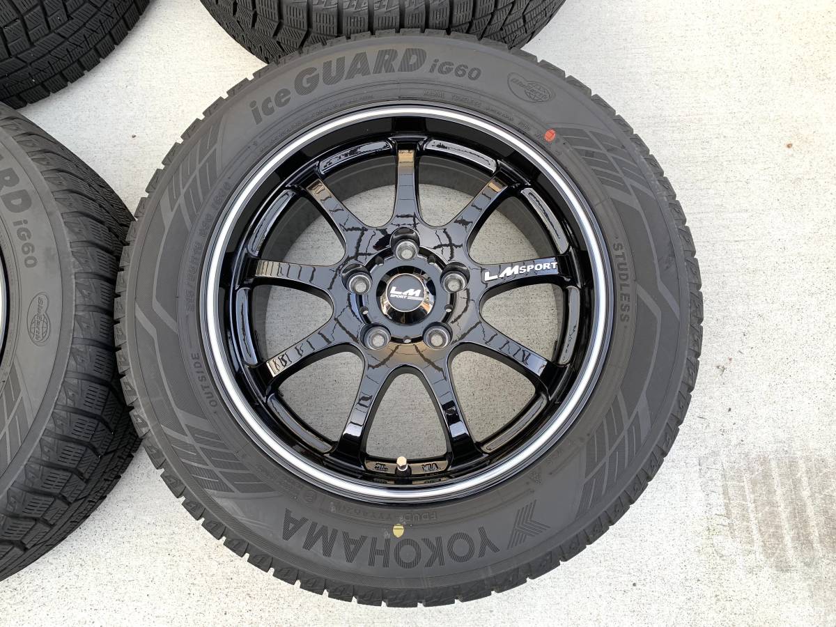 ☆レアマイスター LMsport☆スタッドレスアルミセット☆215/55R16 ヨコハマ アイスガード iceGUARD iG60☆美品☆シビックFLインサイト_画像4