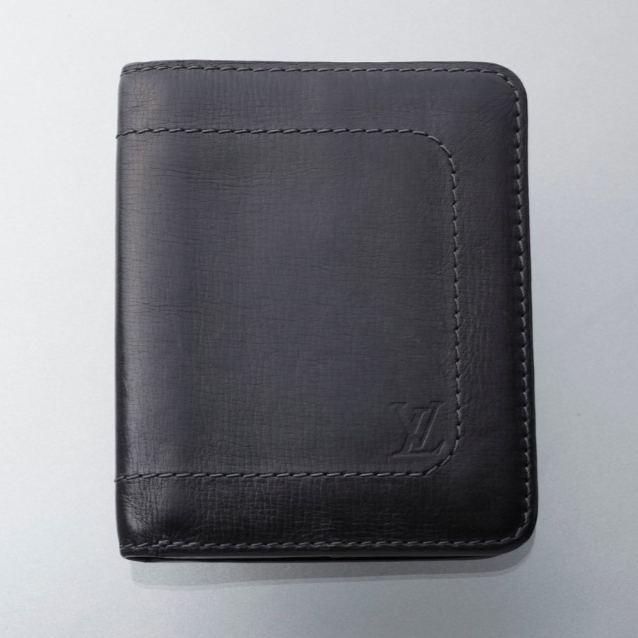 K3643Ｍ 良品 ルイヴィトン ユタ パスケース付き カード 二つ折り 財布 M97021 FRANCE製