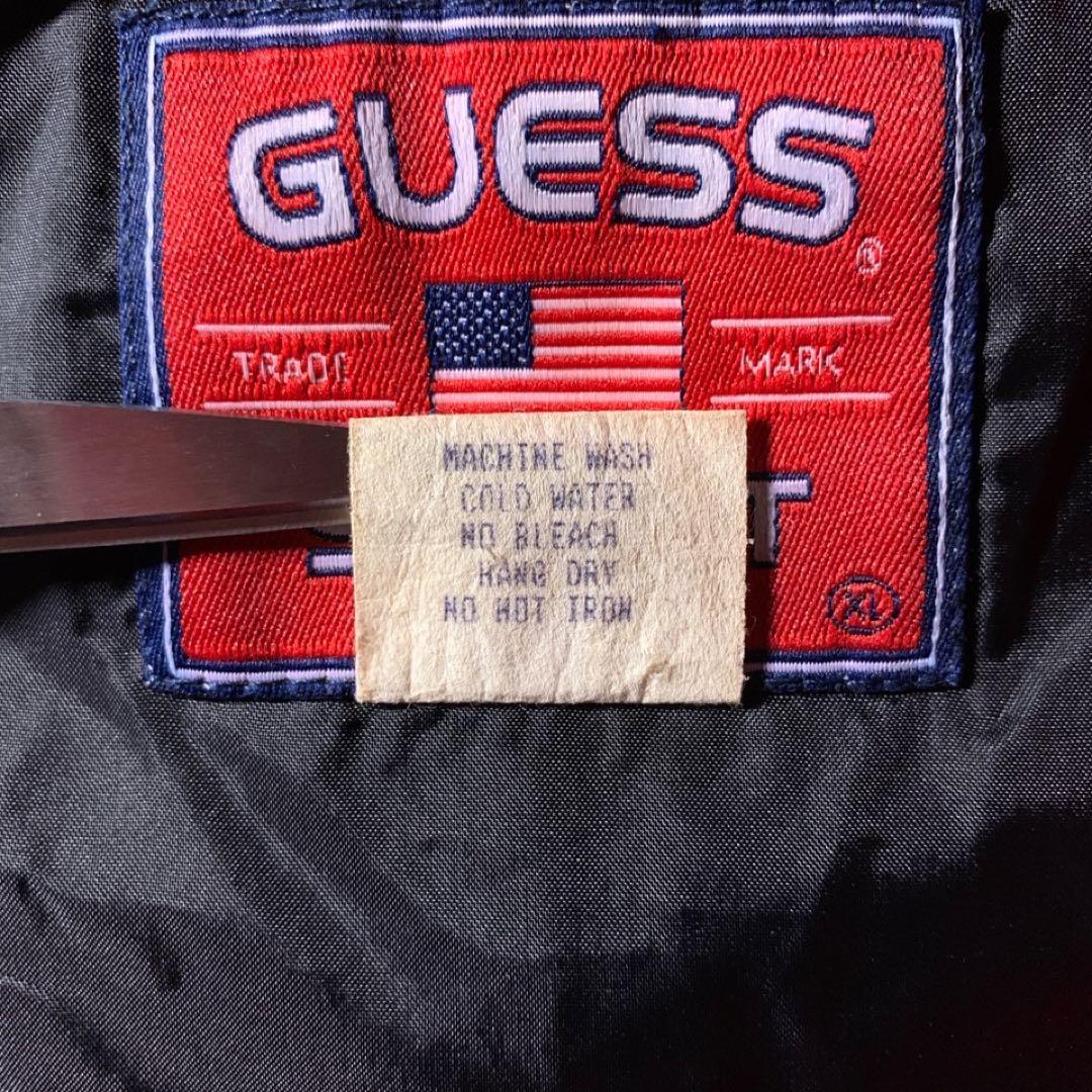 90s USA製 GUESS SPORT ナイロン アノラックパーカー XL