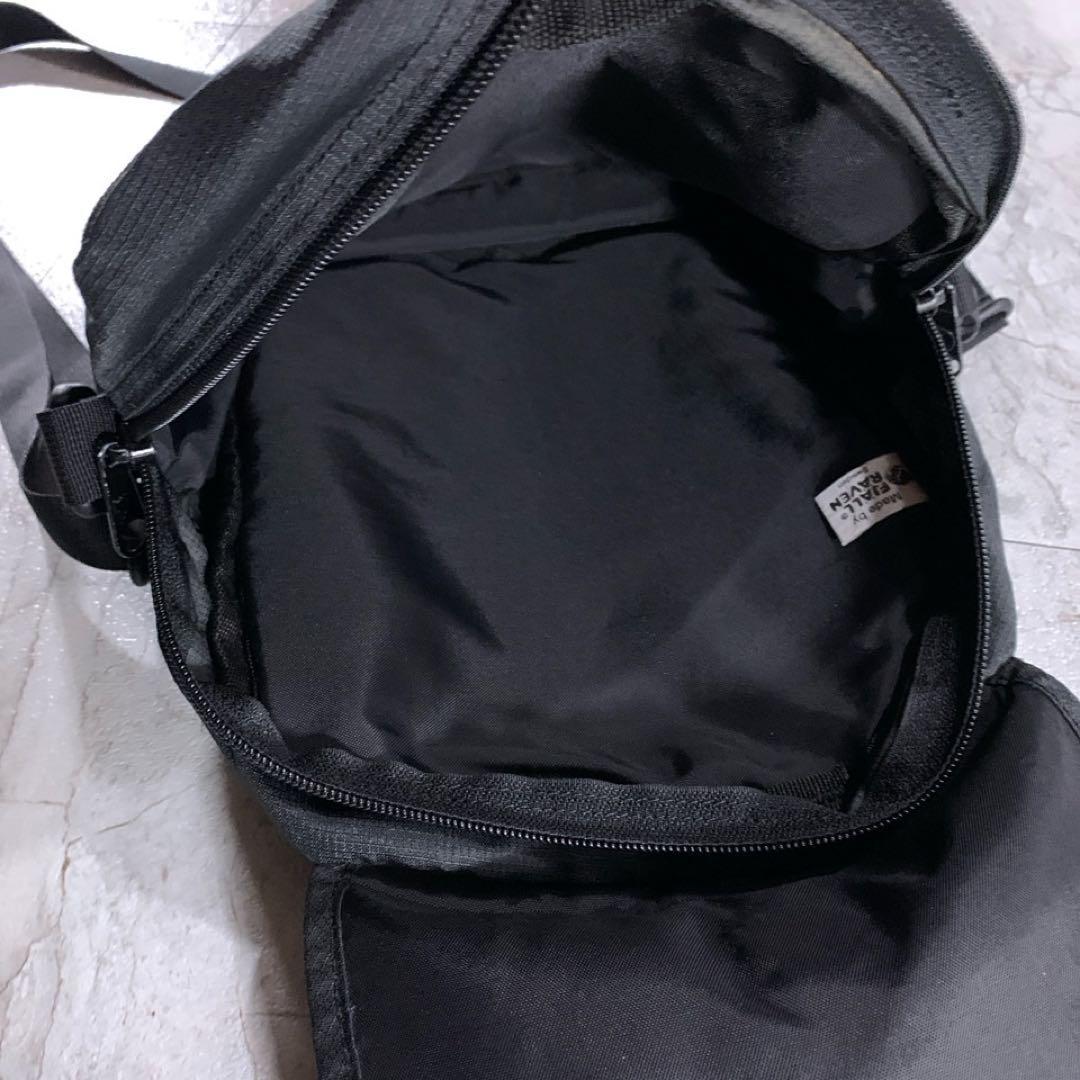 fe-rula- Ben nylon shoulder bag sakoshu black flap 