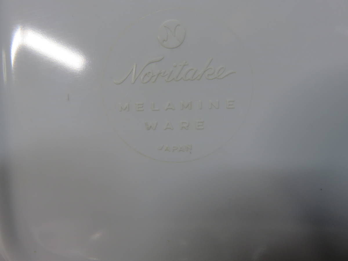 昭和レトロ■Noritake　「ノリタケ　メラミンウェア　プレートセット」（横長お皿　・正四角形お皿）　ロイヤルブルー　箱無し_画像7