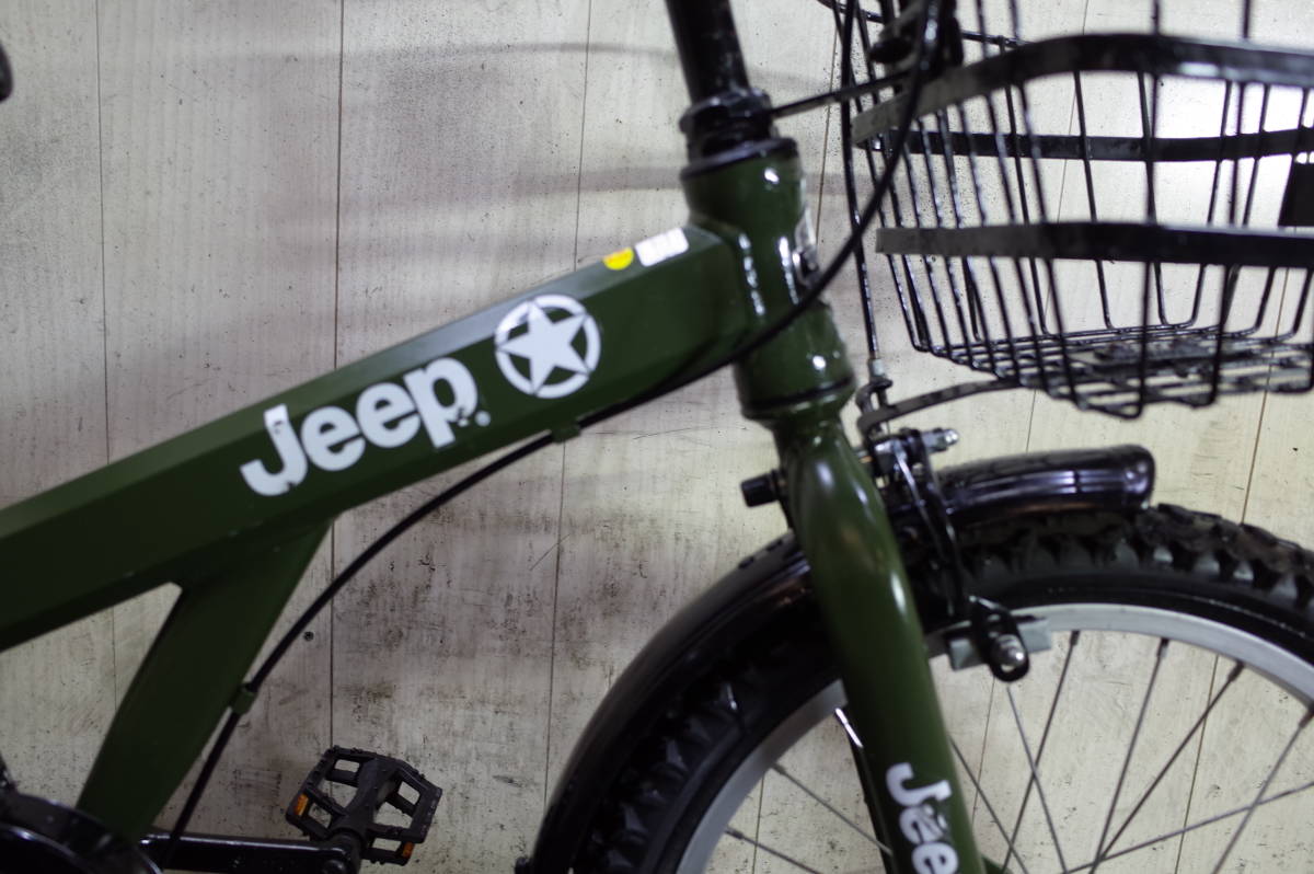 人気美品！JEEP 18型 子供用MTB GREEN2_画像6