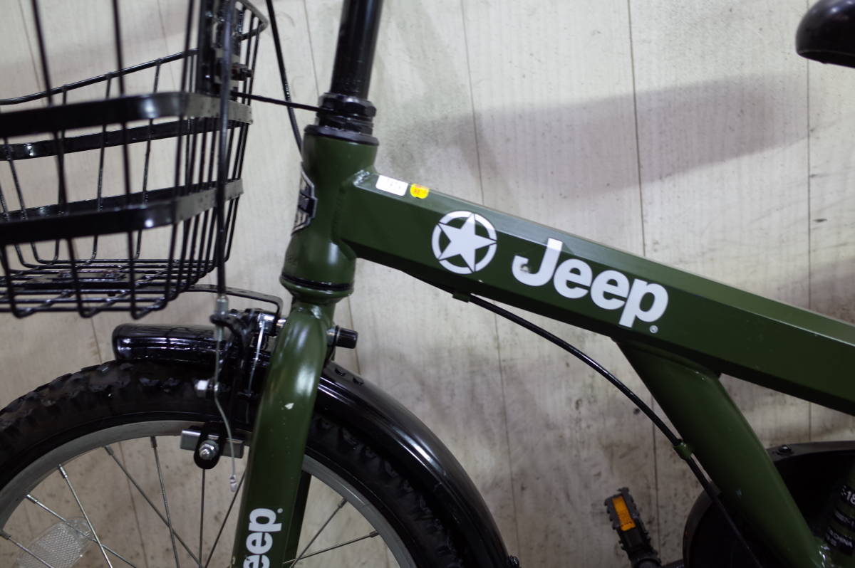 人気美品！JEEP 18型 子供用MTB GREEN2_画像5