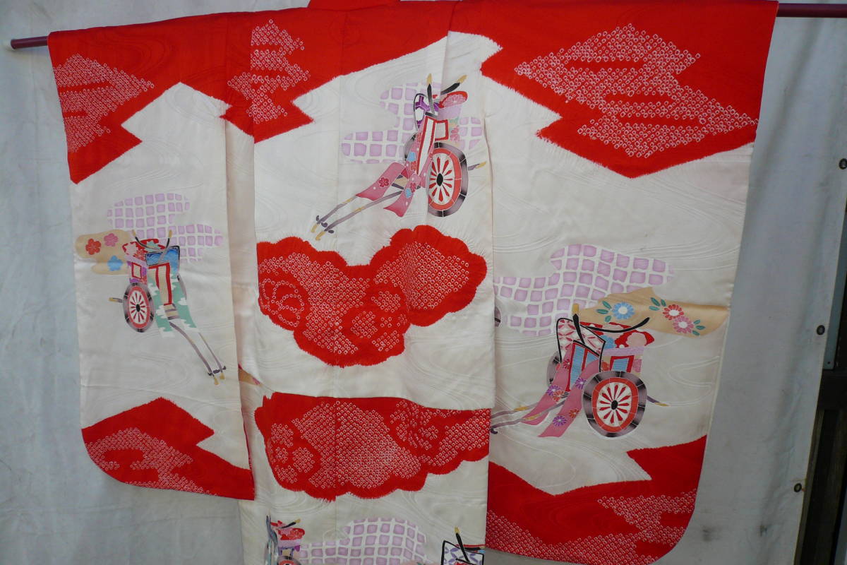  "Семь, пять, три" женщина ... три . первый надеты кимоно б/у прекрасный товар длина 124(98).57(51) диафрагмирования 