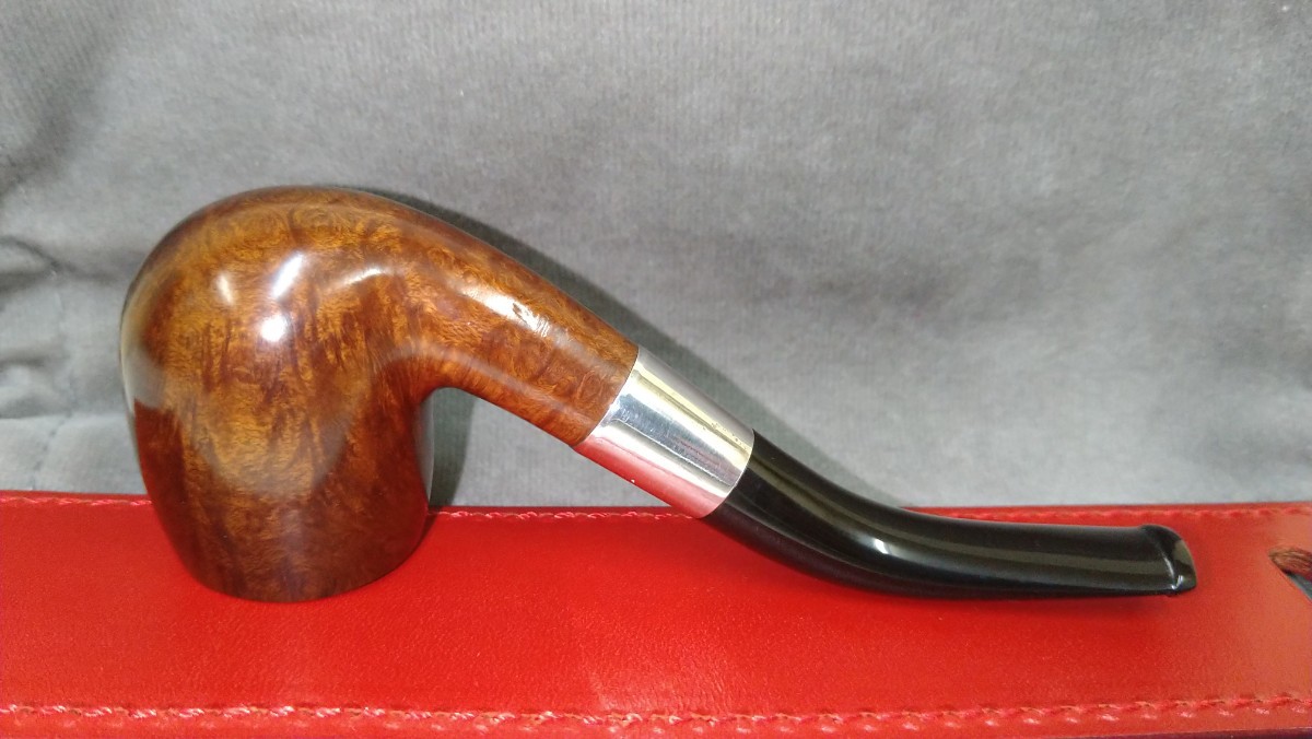 DBL LONDON MADE Silver Mount Bent Billiard Birmingham Hallmark(1915年製) Estate Pipe 美品！ 喫煙具 パイプ_画像9