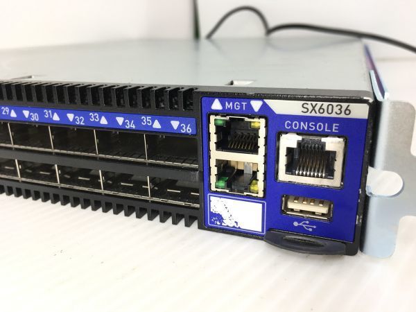 スイッチ ハブ Mellanox SX6036 Switching HUB 36-port 56Gb/s InfiniBand/VPI Switch 通電OK 初期化済み 複数在庫あり【中古品】の画像5