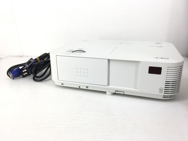 NEC プロジェクター NP-M363W ランプ使用時間：104h ランプ残量：98% 高輝度3600lm 電源ケーブル・VGAケーブル付 動作確認【送料無料】_画像2