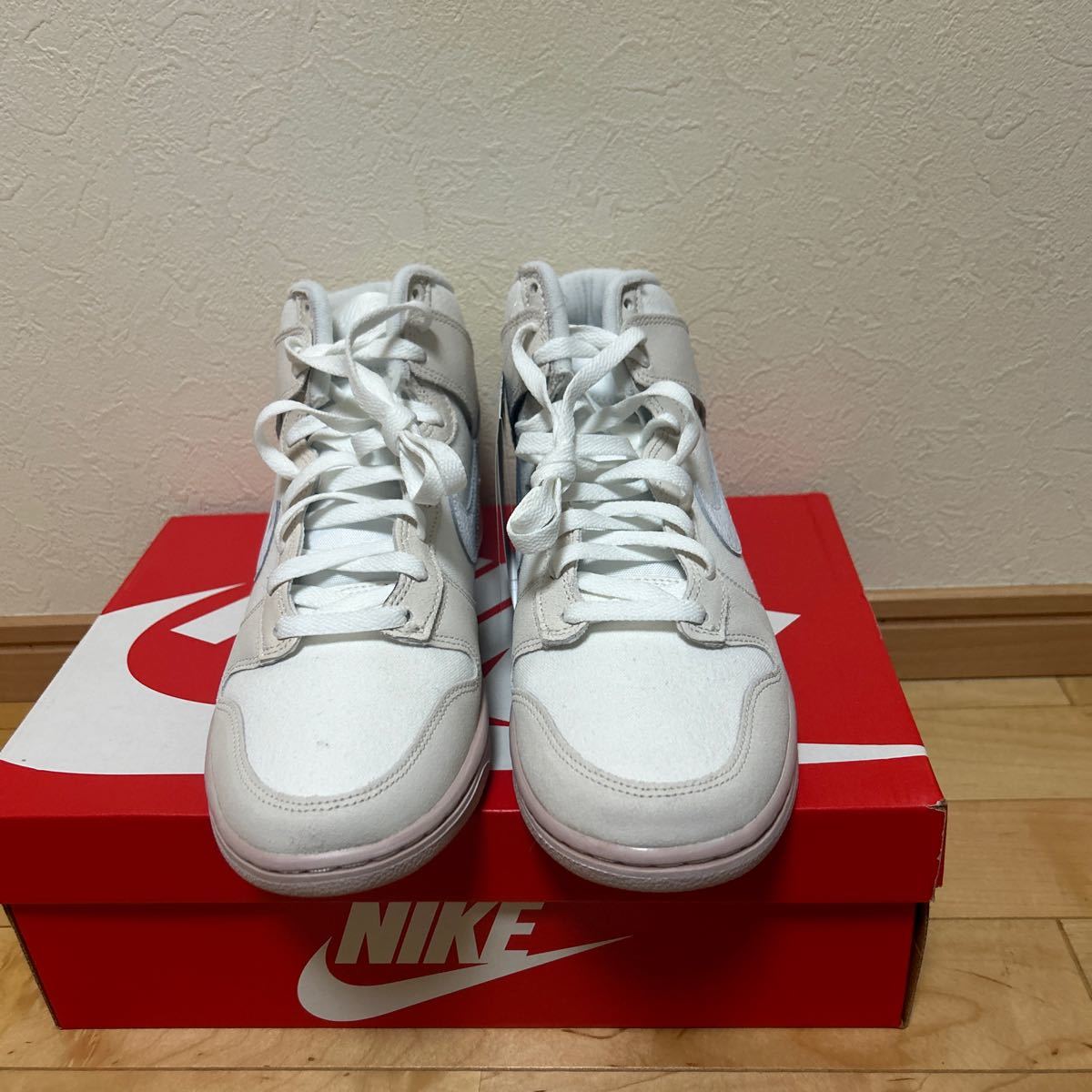 激安★【国内正規品 定価16,500円】新品 NIKE DUNK HI RETRO PRM DV0822-100 ナイキ ダンク ハイ レトロ プレミアム スニーカー US10 28cm_画像5