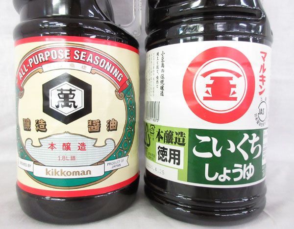 送料300円(税込)■az235■◎本醸造こいくちしょうゆ 1.8L 2種 6本【シンオク】_画像2