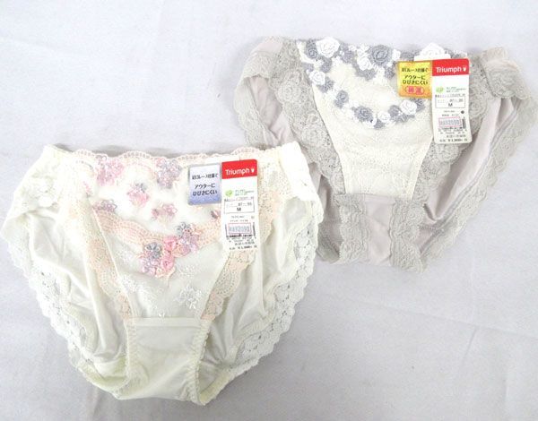 送料185円■kg642■▼レディース トリンプ ショーツ M(ホワイト 等) 4種 4点【シンオク】【クリックポスト発送】_画像4