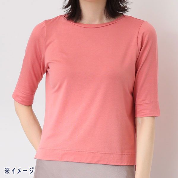 送料185円■bi368■▼ココンライフ ドゥ 越前花染め ボートネックＴシャツ 3L 7500円相当【シンオク】【クリックポスト発送】_画像2