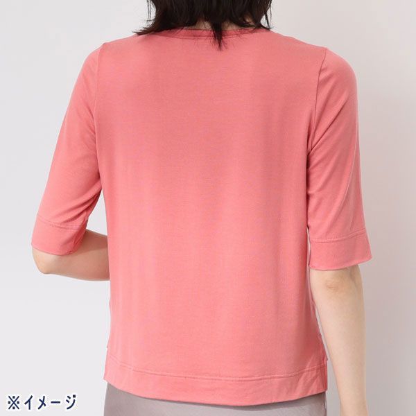 送料185円■om216■▼ココンライフ ドゥ 越前花染め ボートネックＴシャツ 3L 7500円相当【シンオク】【クリックポスト発送】_画像4