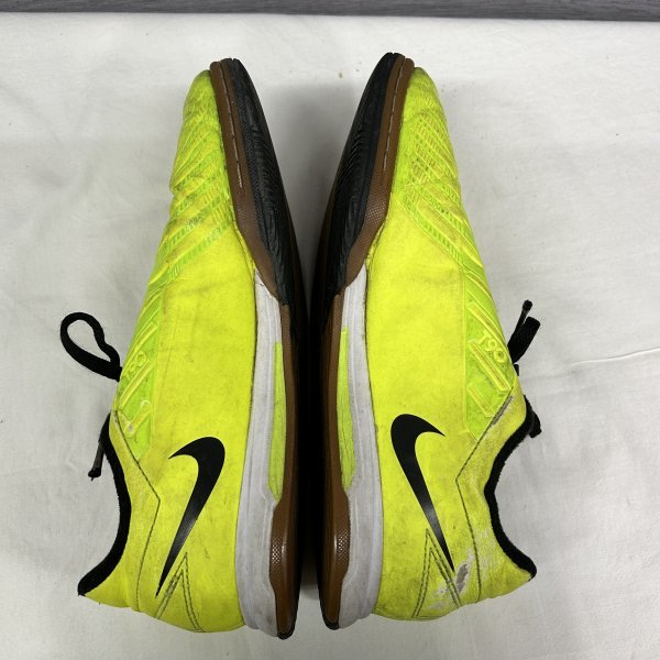 L598 NIKE ナイキ フットサル シューズ ライム イエロー スニーカー サッカー スポーツ トレーニング キッズ ジュニア スウッシュの画像4