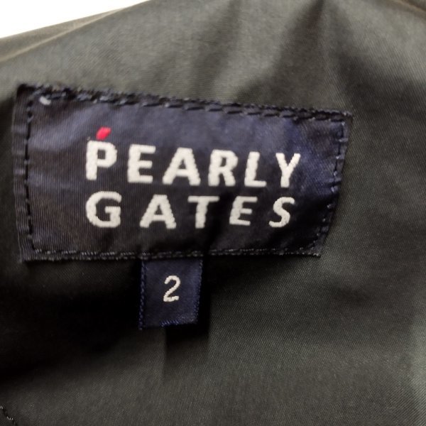 L614 PEARLY GATES パーリーゲイツ ナイロン パンツ ゴルフウェア スポーツ ドローコード メンズ サイズ 2 ネイビー 軽量_画像8