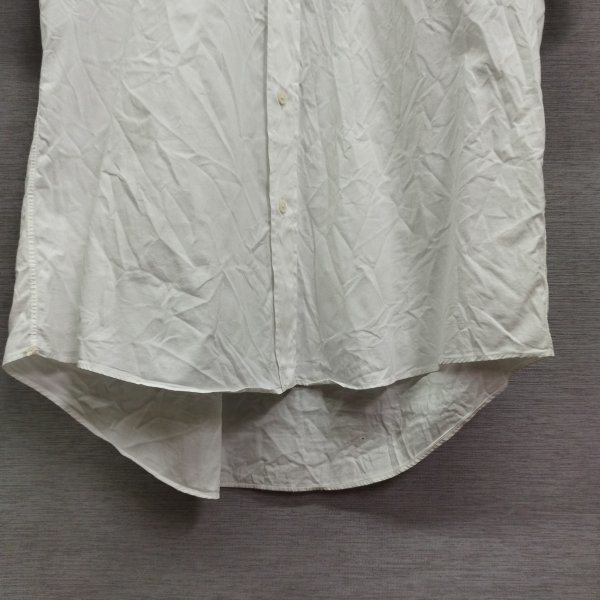 L669 BURBERRY LONDON Burberry London рубашка с коротким рукавом одноцветный простой хлопок мужской оттенок белого размер 40 всесезонный простой 