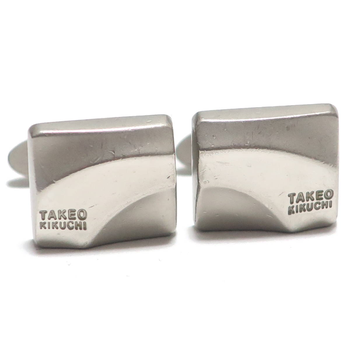 タケオキクチ カフリンクス 銀 シルバー 四角 スクエア TAKEO タケオキクチ カフリンクス 銀 シルバー 四角 スクエア TAKEO