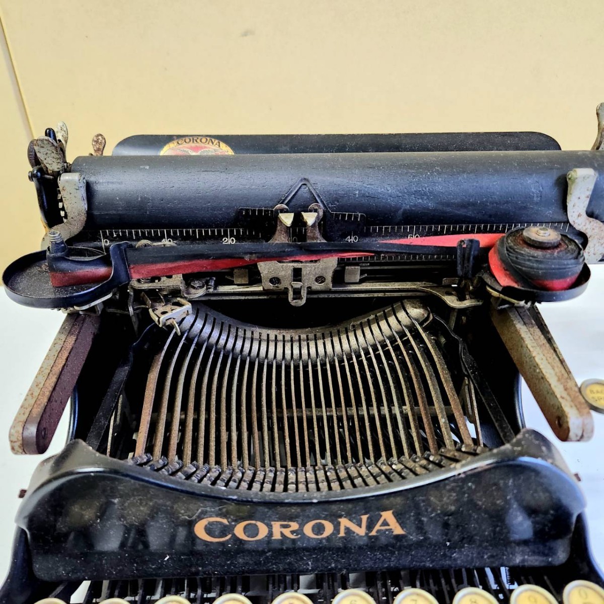 CORONA コロナ タイプライター 米国アンティーク アメリカ製 USA Typewriter 雑貨 レトロ_画像3