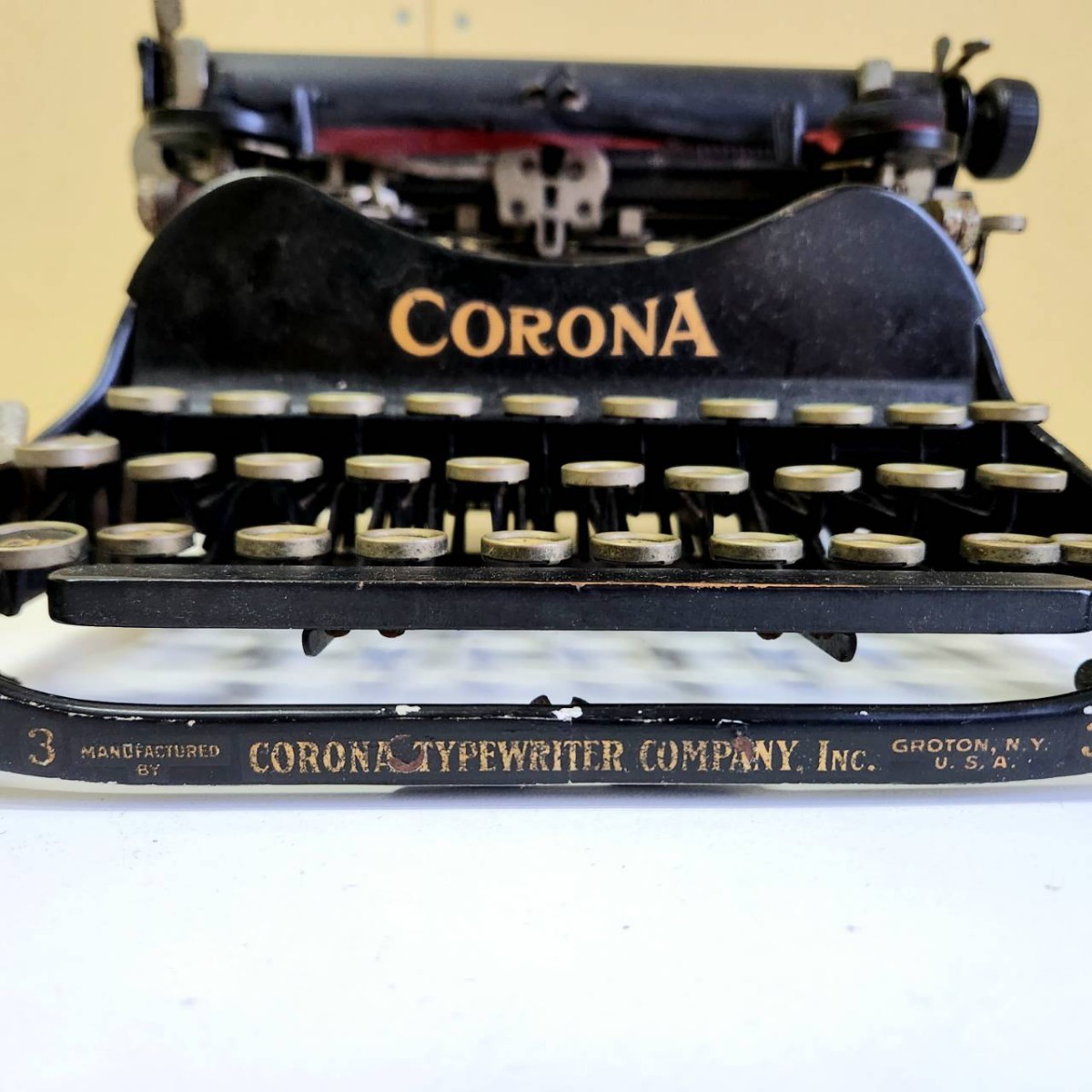 CORONA コロナ タイプライター 米国アンティーク アメリカ製 USA Typewriter 雑貨 レトロ_画像7