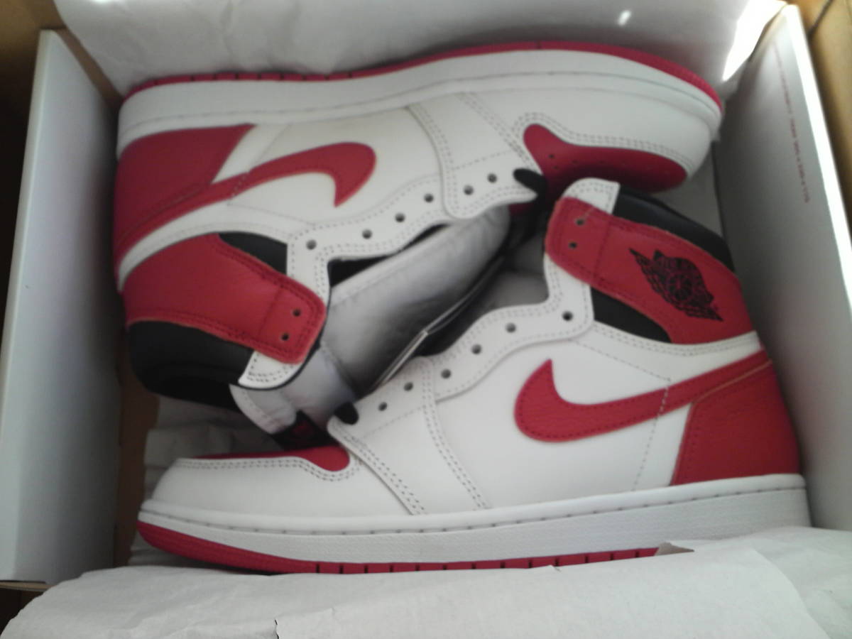 NIKE AIR JORDAN1　ナイキ エアジョーダン1　白赤黒　26cm
