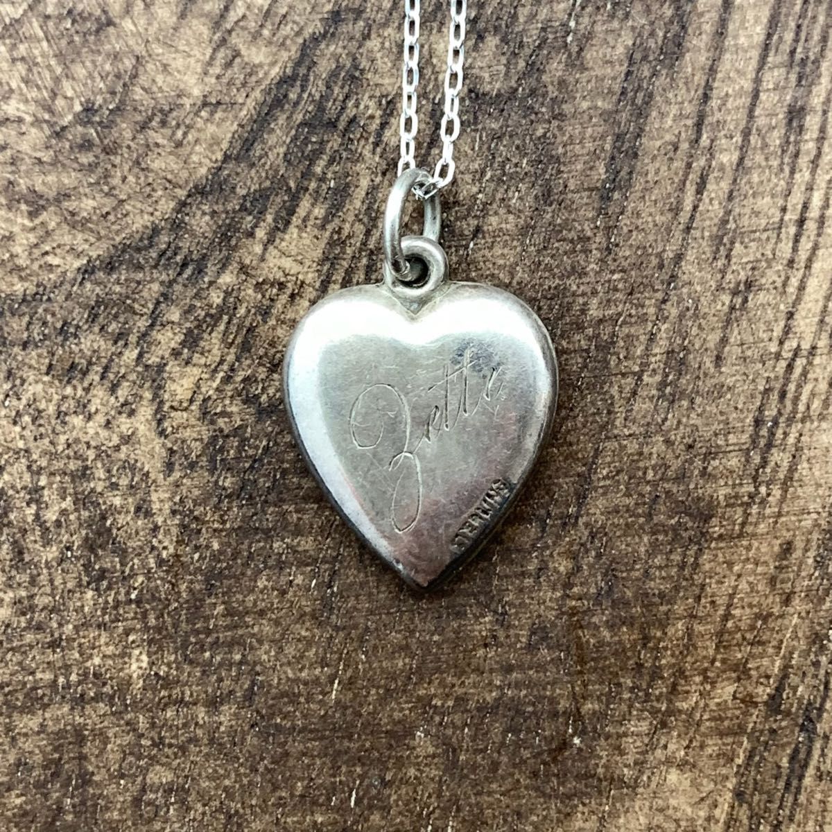 40s ダブルハート スゥィートハートジュエリー ヴィンテージネックレス 40s スウィートハートジュエリー Your Heart Keepsヴィンテージ