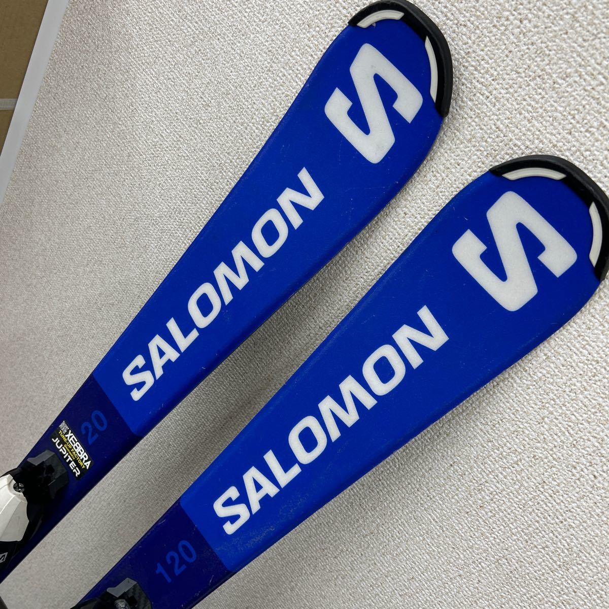 9. SALOMON サロモン S/RACE JR ジュニア レーシング スキー板 120㎝ ビンディング _画像2