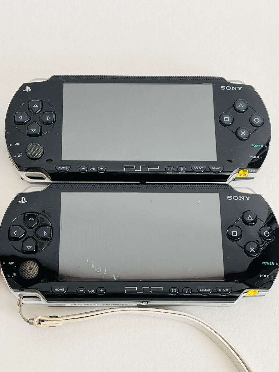 〇Y70 PSP本体 まとめて4台 ジャンク PSP1000/PSP3000 ブラック レッド ブルー _画像3