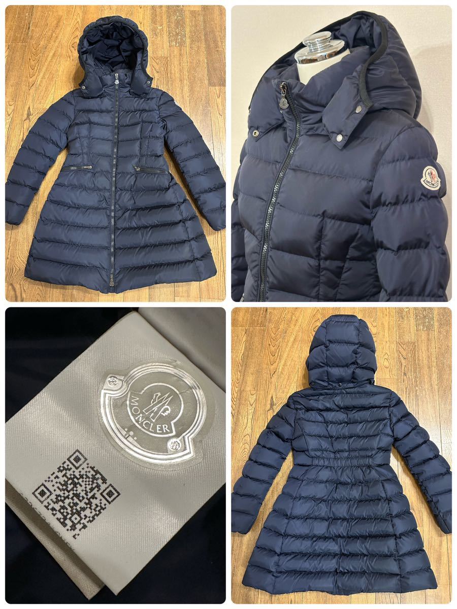 名作 本物 美品 国内正規品 MONCLER モンクレール CHARPAL シャーパル ダウンジャケット ダークネイビー 140cm 10A キッズ  ジュニア 子供