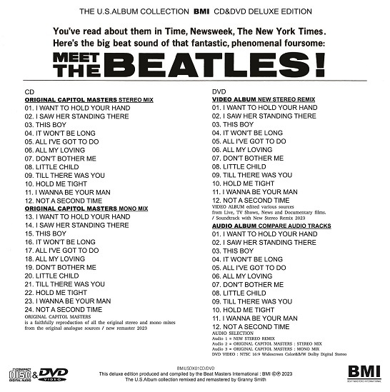 THE BEATLES / MEET THE BEATLES - THE U.S.ALBUM COLLECTION 100セット限定2種紙ジャケ (CD+DVD)_画像4