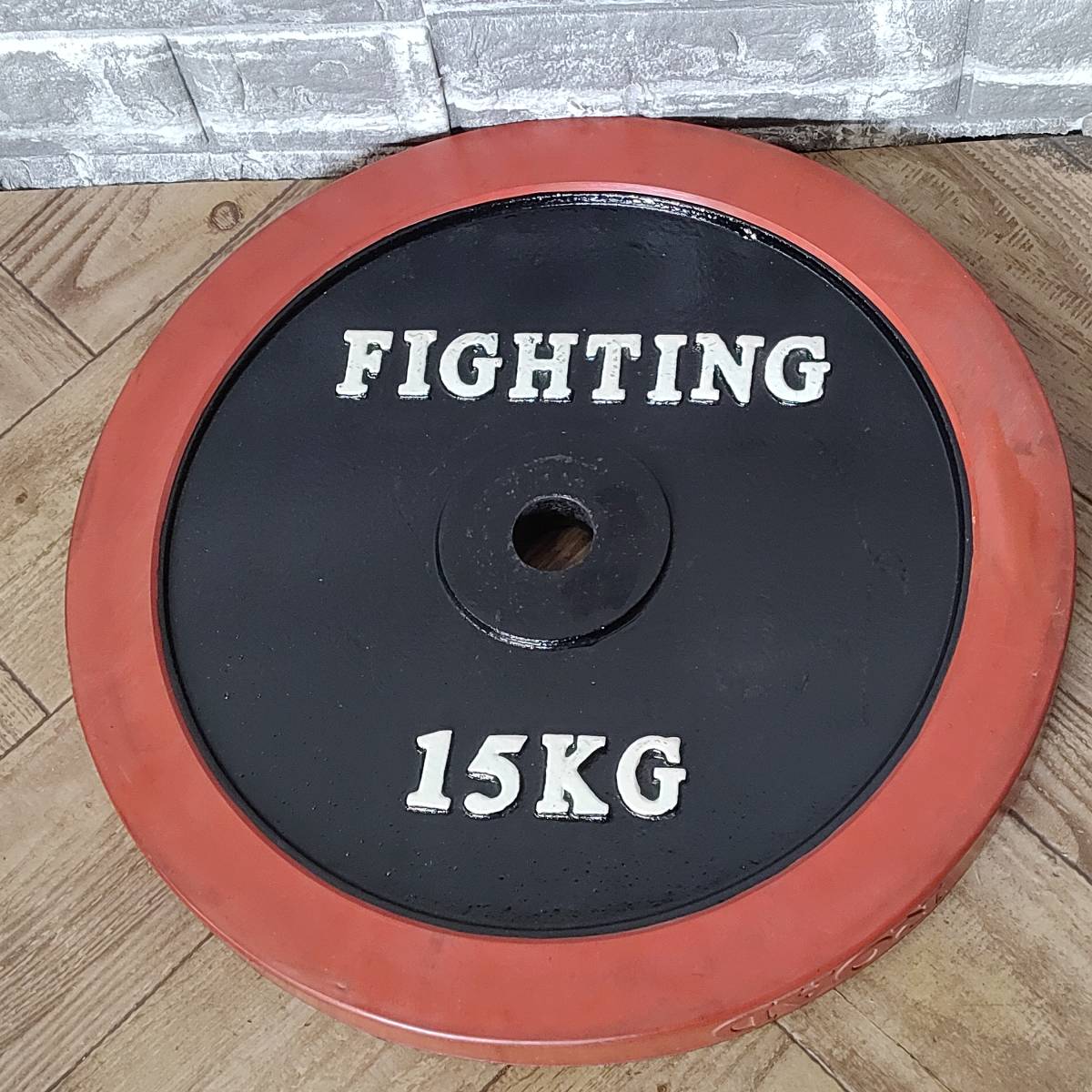 FIGHTING ROAD ファイティングロード バーベルプレート 15Kg×2/計30Kg 穴径28mm 筋トレ 「16364」_画像6