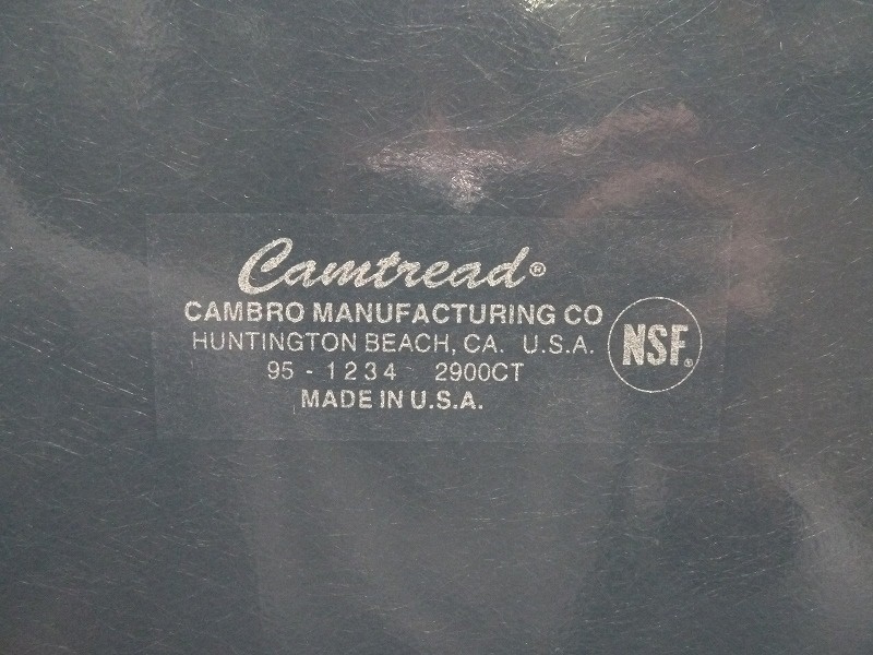 (☆BM)【SALE】特大 キャンブロ/3枚セット Camtread CAMBRO U.S.A トレイ/ブルー 横幅73.5㎝/61㎝ オールドアメリカン アンティーク お盆_画像6