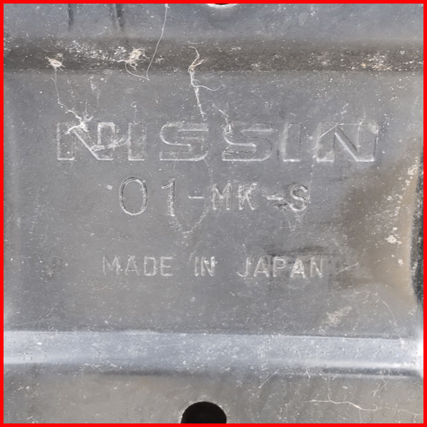 ⑥ 状態良好 NISSIN/日進 T6-88 日本製 6輪台車/ストックカート(本体＆棚板1枚＆両袖のセット) 条件付送料込み(個人宅最寄福山営業所止) _画像7